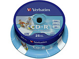 Verbatim DataLifePlus CD-R AZO 700MB 52X WIDE PRINTABLE SURFACE x25 / 43439