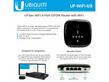 Ubiquiti UFiber UF-WiFi GPON / 4-Port Router with Wi-Fi