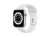 Apple Watch Series 6 GPS 44mm Aluminum Case with White Sport Band White