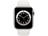 Apple Watch Series 6 GPS 44mm Aluminum Case with White Sport Band White
