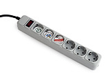 Gembird SPG6-B-6C / 6 Sockets 1.8m Grey