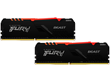 Kingston FURY Beast KF430C15BBAK2/16 / 16GB DDR4 3000 RGB