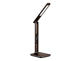 Platinet DESK LAMP 14W + LCD WITH CLOCK AND TEMPERATURE + USB charger 44228 Brown