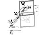 Gembird MA-DA1-01 Arm for 1 monitor 13"-27"