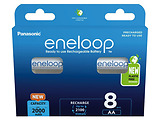 Eneloop Panasonic 8x AA 2000mAh / BK-3MCDE/8BE