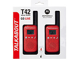 Motorola Walkie-Talkie TalkAbout T42 Twin Red