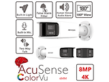 HIKVISION DS-2CD2T87G2P-LSU/SL / 8Mpx 4mm Panoramic + ColorVu + Acusense