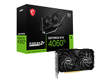 MSI GeForce RTX 4060 Ti VENTUS 2X BLACK 16G OC / 16GB GDDR6 128Bit