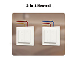 Aqara Light Switch H2 EU / 4 Buttons + 2 Channels White