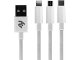 2E Cable USB 3 in 1 / White