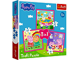 Trefl  Puzzles Peppa and friend 3in1