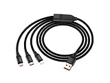 Hoco U104 3-in-1 Ultra 6A for Lightning+Micro+Type-C