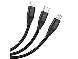Hoco U104 3-in-1 Ultra 6A for Lightning+Micro+Type-C