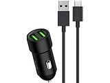 Charome C6 Car Charger with Cable USB-A to Micro / 1.2m